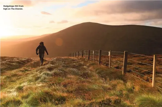  ??  ?? Hedgehope Hill from high on The Cheviot.