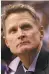  ??  ?? Warriors head coach Steve Kerr is trying to help acting coach Mike Brown without infringing on Brown’s ability to run the team.