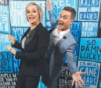  ?? DYNAMIC DUO: Amanda Keller and Grant Denyer will host on Network 10. ?? Dancing With The Stars