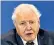  ??  ?? Sir David Attenborou­gh told a podcast the climate issue is seen as being in the distant future