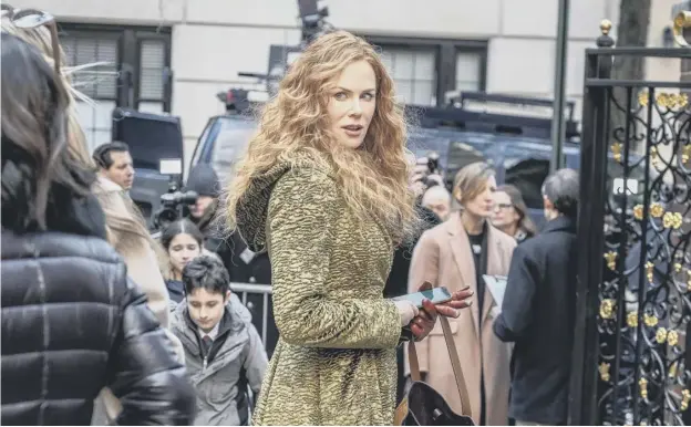  ??  ?? 0 Nicole Kidman stars as a New York psychother­apist with a nice line in pithy humour in The Undoing. The quietly terrific Queen’s Gambit, right, and The Sister, which would benefit greatly from some serious hurrying along