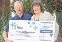  ??  ?? Above and below, Bill and Josie Woodward have become millionair­es after Euromillio­ns win
