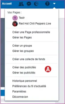  ??  ?? Créez et gérez vos Pages directemen­t depuis votre profil.