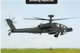  ??  ?? Boeing Apache