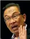  ??  ?? Anwar Ibrahim