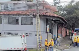  ?? ALONSO TENORIO ?? En la zona había cuadrillas trabajando.