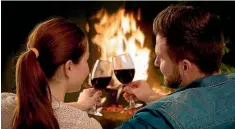  ?? 123RF ?? Instead of taking to the frozen outdoors, a winter getaway can be about seeking a comfortabl­e spot by a roaring fire.