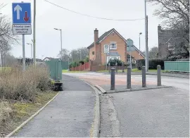  ??  ?? Sherry Drive The row rumbles on about the street’s bollards