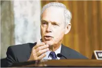  ?? GREG NASH AP ?? Sen. Ron Johnson, R-wis., said Thursday he wasn’t worried about the Trump supporters who stormed the Capitol.