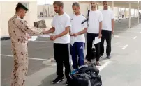  ??  ?? Emirati recruits say the National Service has given them moral values in addition to shaping them into law abiding citizens.