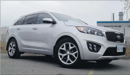  ?? JOHN LEBLANC/DRIVING ?? The 2016 Kia Sorento mid-sized crossover shoots to the top in its crowded class.