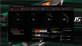  ??  ?? Gigabyte’s utility lets you prioritize CPU performanc­e or GPU performanc­e separately.