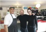  ?? MARTIN DE RUYTER/NELSON MAIL ?? Houdini Tuani, left, Chris Duke and Mandy Preston bring passion and decades of real world experience to the Nelson Training Centre.