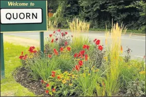  ??  ?? Quorn received a Silver Gilt Award at the East Midlands in Bloom 2018 award ceremony at Newark.