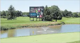  ?? GRAHAM PAINE METROLAND ?? Golf Canada announced the RBC Canadian Open is moving to a new date of June 3-9 as of 2019, one week before the U.S. Open and with a increased purse of US$7.6 -million. Pictured is the iconic 18th green and its infamous water hazard at Glen Abbey.