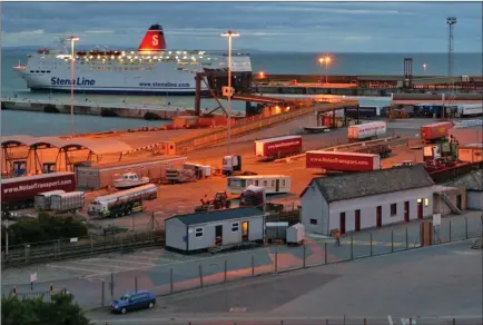  ??  ?? Rosslare Europort.