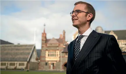  ?? PHOTO: GEORGE HEARD/FAIRFAX NZ ?? Christ’s College Old Boys’ Associatio­n now has a gay, bi, transgende­r group called the College Tuis, thanks to club president Jeremy Johnson.