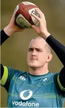  ?? SPORTSFILE ?? Eyes on the prize: Ireland’s Devin Toner