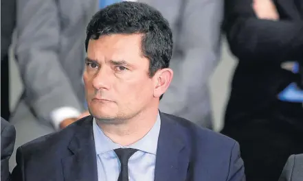  ?? DIDA SAMPAIO/ESTADÃO - 5/11/2019 ?? Legislativ­o. Sérgio Moro afirma que ‘juízes interpreta­m a lei e congressis­tas fazem a lei, cada um em sua competênci­a’