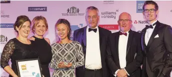  ?? Pictures by James Russell ?? ●● SAS Daniels LLP won Business of the Year for turnover of more than £5M, sponsored by NatWest