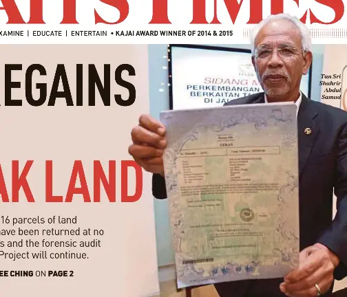Felda Regains Jalan Semarak Lan Pressreader