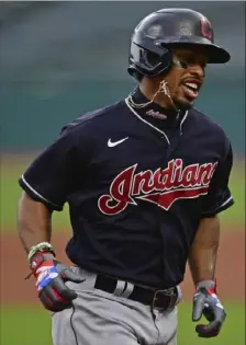  ?? Associated Press ?? Cleveland no longer wears its jerseys with the Chief Wahoo logo, but now could be retiring the Indians name itself.