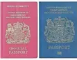  ?? FOTO: AFP ?? Nach dem Brexit soll der alte (blaue) Pass zurückkehr­en.