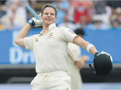  ?? Picture: AFP ?? HERO. Australia’s Steve Smith is the best problem-solver in the game, team-mate Justin Langer says.