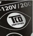  ??  ?? Das TCO Logo genießt einen guten Ruf als Siegel für Nachhaltig­keit und soziale Standards.