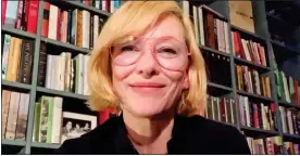  ??  ?? SOCIALLY DISTANT: Actress Cate Blanchett joined the get-together via Skype