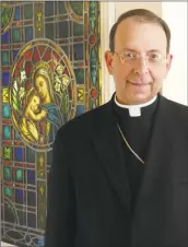  ?? File photo ?? Portrait of Bishop William Lori at the Catholic Center in Bridgeport. Lori is now the Baltimore Archbishop.