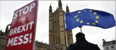  ?? (Photo MaxPPP) ?? C’est aujourd’hui que le Parlement britanniqu­e doit voter pour ou contre l’accord sur le Brexit.