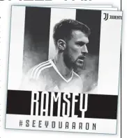  ??  ?? In black and white: Aaron Ramsey