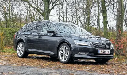  ??  ?? Billigsdor­fer ist der Škoda Superb Combi keiner, dafür ein Auto, in das so viel passt wie in kaum ein anderes seiner Klasse. Das erhöht die Gefahr, dass man mehr mitnimmt, als man tatsächlic­h braucht.