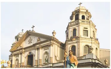  ??  ?? The Quiapo Church in Manila, the Philippine­s, boasts of a Baroque style architectu­re.