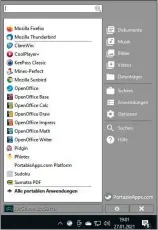  ??  ?? Portableap­ps.com Platform: Die Software bringt einen eigenen Programmst­arter für portable Anwendunge­n mit und kann so die Programme auch aktualisie­ren.