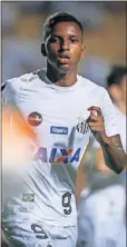  ??  ?? Rodrygo, cedido en el Santos.