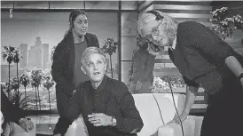  ??  ?? Current and former employees of “The Ellen DeGeneres Show” describe a toxic workplace, and DeGeneres has offered apologies.