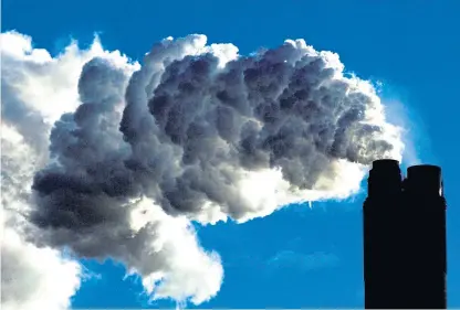  ?? Picture: PA. ?? Carbon dioxide emissions have risen again for a second year running.