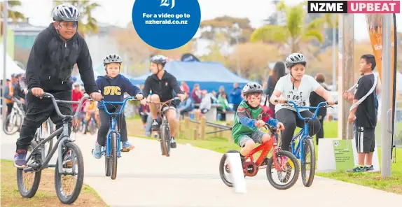  ?? Photo / Supplied ?? More locals are riding bikes and walking as a result of the Te Ara Mua Future Streets initiative.