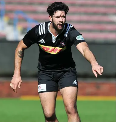  ?? BACKPAGEPI­X ?? READY TO FIRE: EW Viljoen is looking forward to the possibilit­y of going up against Bok centres Jan Serfontein and Jesse Kriel.