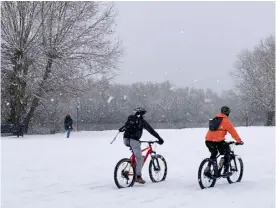  ?? ?? Above: Snow fell in the morning of Sunday, January 24, but it didn’t stick around for long – the thaw set in by lunchtime
Left: We called on Wokingham Today readers to help local cafes, restaurant­s and takeaways by ordering a home delivery during the latest lockdown