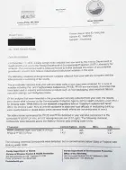  ?? PROVIDED BY MIRIAM FLORES ?? A letter sent to Miriam Flores on Dec. 28, nearly five months after the Department of Health expressed concern about water contaminat­ion at the Florida State Fire College, shows chemical levels of about 1,400 parts per trillion in her water. The advisable level of PFOS and PFOA chemicals is 70 parts per trillion.