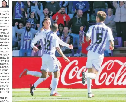  ??  ?? DE FALTA. El barcelonés Rubén Alcaraz anotó un precioso gol de falta y dio los tres puntos al Valladolid.