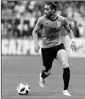  ?? ASSOCIATED PRESS ?? URUGUAY’S MARTIN CACERES controls the ball at the 2018 soccer World Cup in Russia.