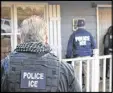  ?? BRYAN COX/ICE ?? A group of police chiefs opposes policies that have their officers acting as federal immigratio­n officers.