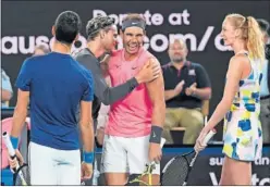  ??  ?? Rafa Nadal, después de un partido de exhibición en Australia.