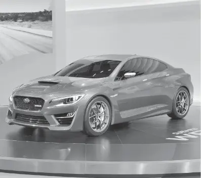  ??  ?? Will Subaru stick to the style of the Viziv concept car for the upcoming WRX and STI?