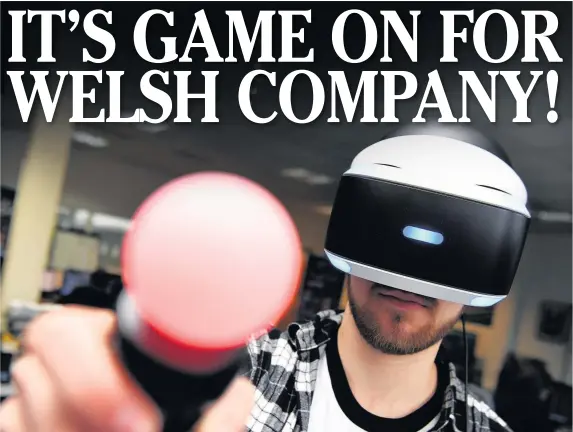  ?? ANDREW JAMES ?? Virtual Reality at Wales Interactiv­e – the firm’s games have an audience of millions across the world