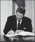  ??  ?? FACT: In 1988, President Reagan signed an FHA bill that put HECM loans into law.